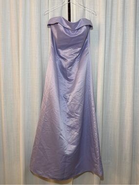 Jessica McClintock for Gunn Sax purple strapless gown dress size 15/16